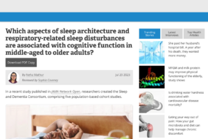 The Relationship Between Sleep And Cognitive Function Has Long Been Of Interest To Researchers.[0] P…